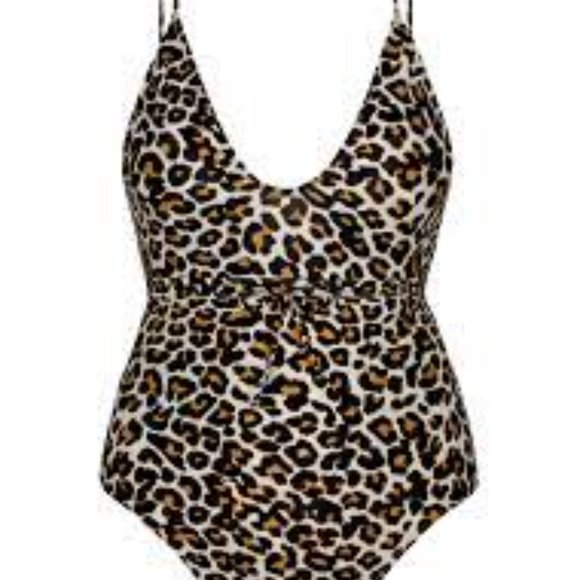 Code B Lanzarote Leopard Print One Piece - Size 5 (14) - Picture 10 of 10